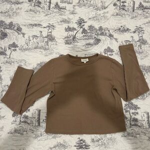 Brown Long Sleeve Top